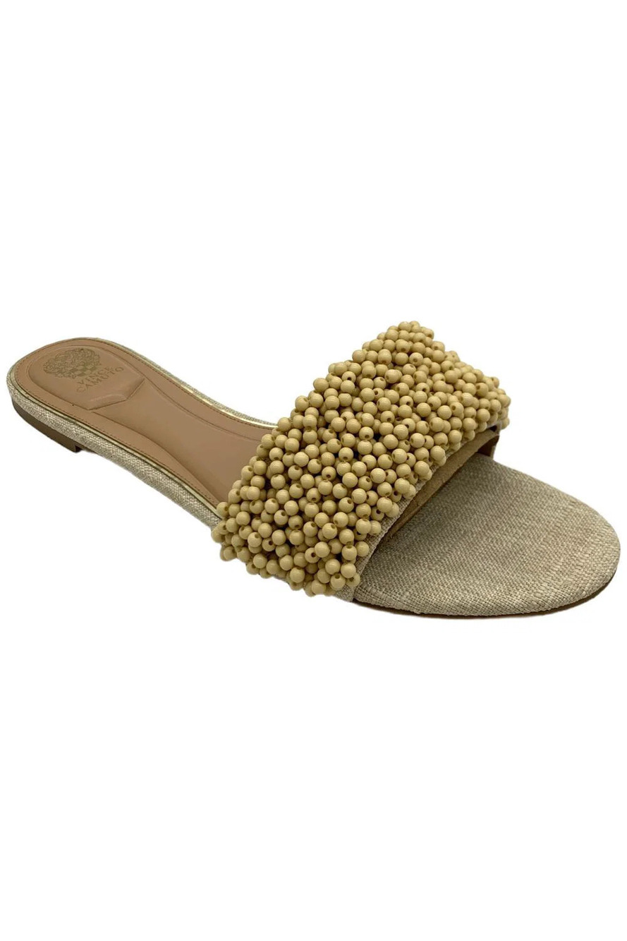 Vince Camuto Women's Balea Flat Dress Sandal Natural - Medium